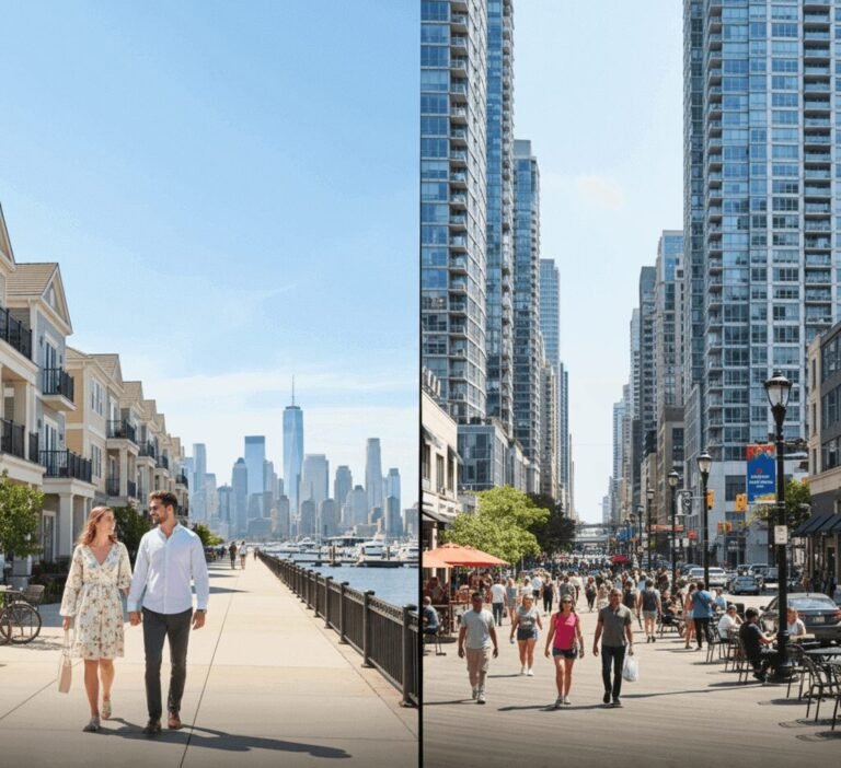 Port Liberté vs Jersey City Waterfront